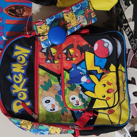 2 Seperate 2 peice Pikachu backpack sets . - Picture 2 of 3
